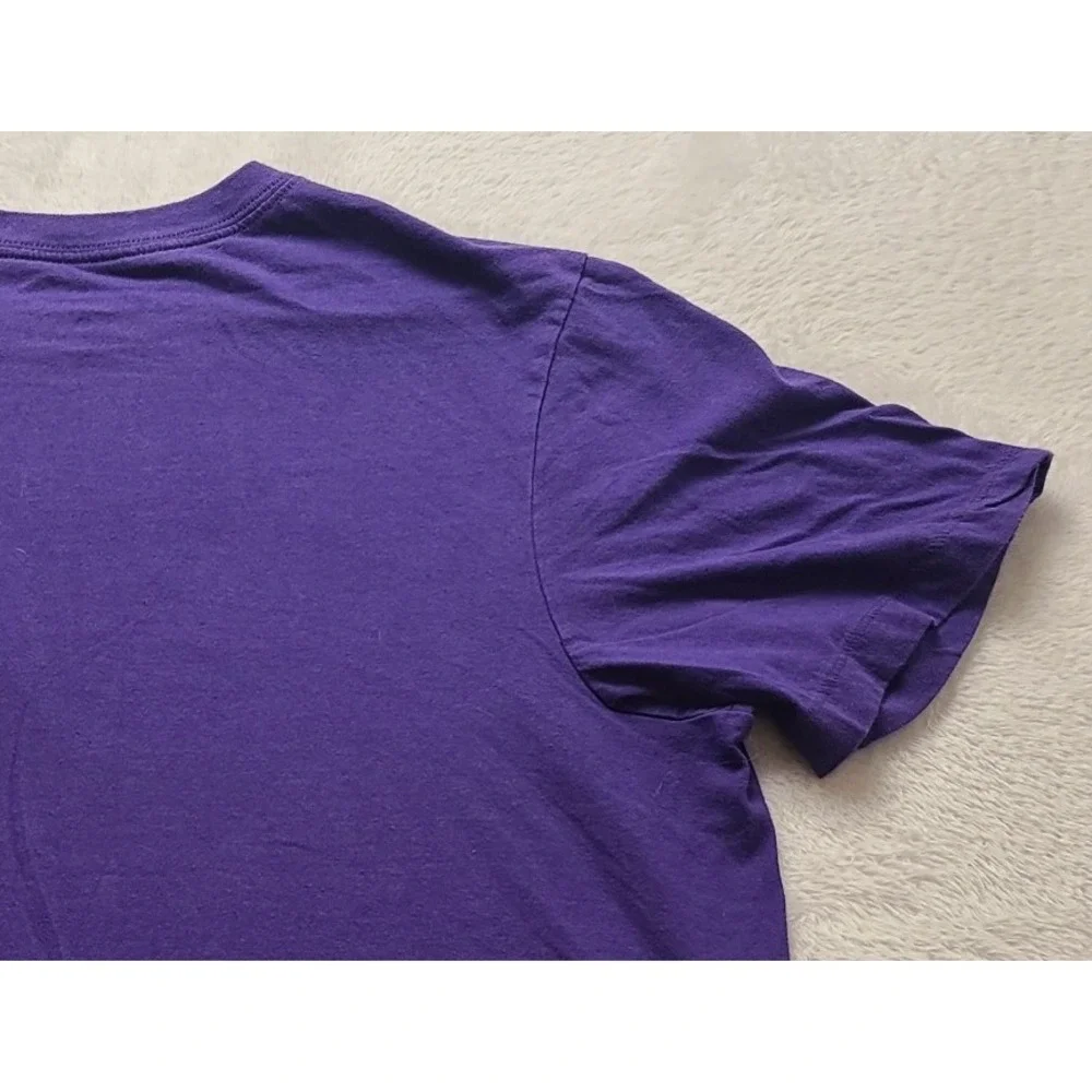 Nike Just Do It Graphic T-Shirt Men's Large Purple Box Logo Cotton Short sleeve
